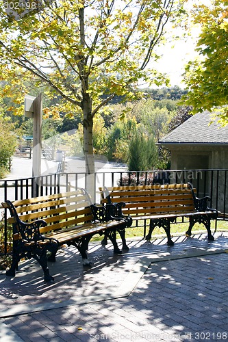 Image of Benches in a Park
