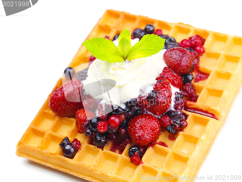 Image of fruit wafel