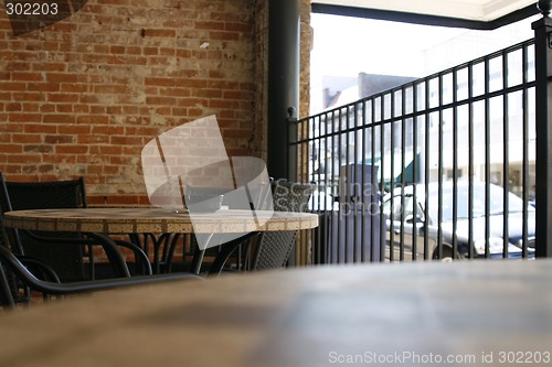 Image of Close up on a chair in a restaurant