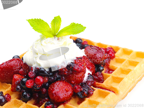 Image of fruit wafel