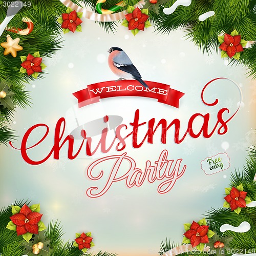 Image of Christmas vintage background. EPS 10