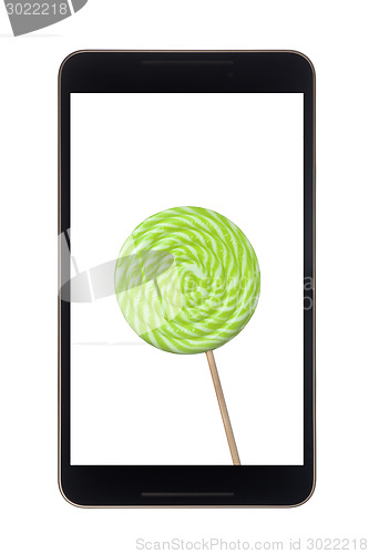 Image of Android tablet with lollipop