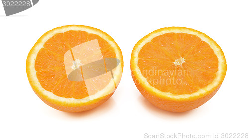 Image of Fresh orange sliced in half