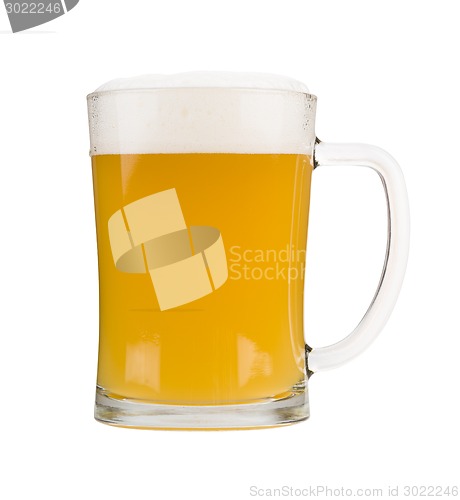 Image of White beer mug