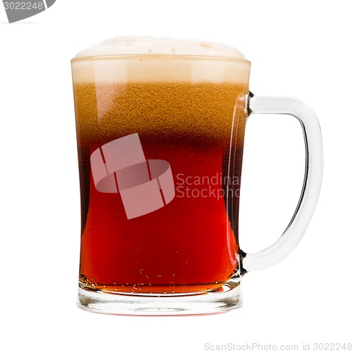 Image of Red beer mug