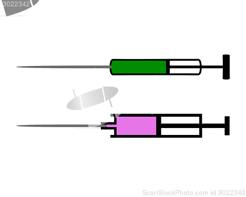 Image of Injection on white