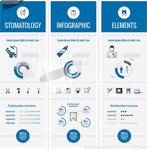 Image of Dental Infographic Elements.