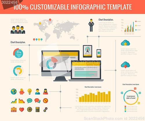 Image of Technology Infographic Elements