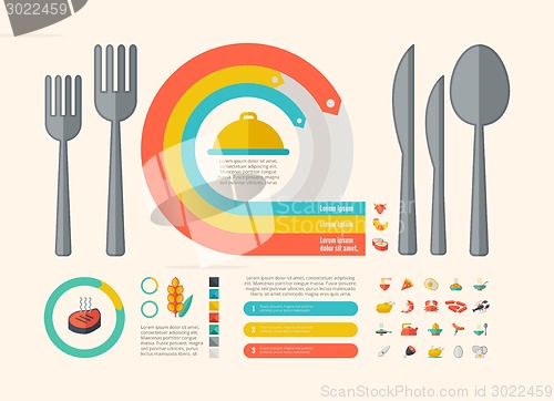 Image of Food Infographic Elements.