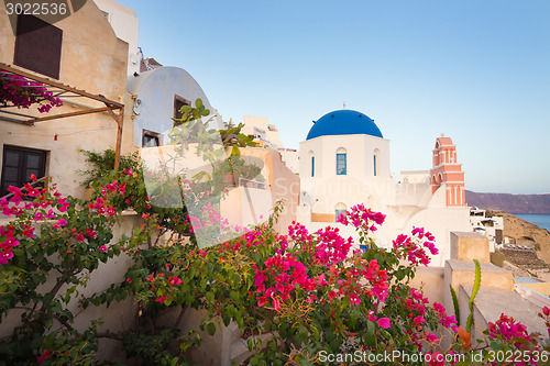 Image of Oia village on Santorini island, Greece.