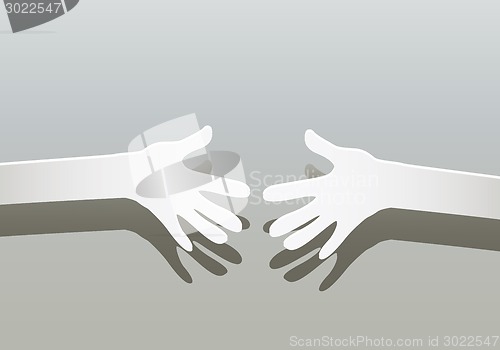 Image of paper hands 