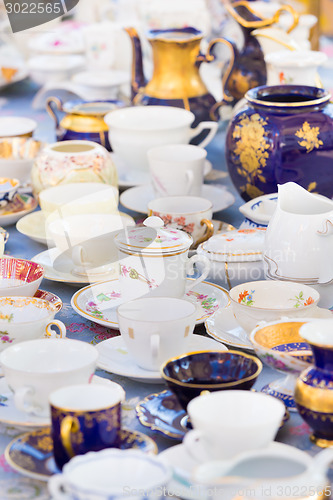 Image of Sets of vintage china cups.