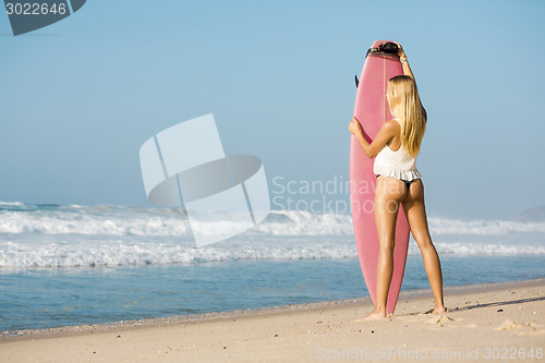 Image of Blode surfer Girl