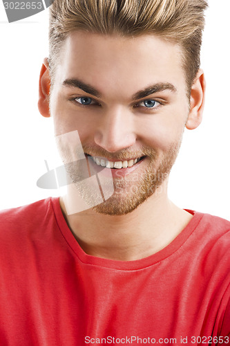 Image of Handsome young man smiling