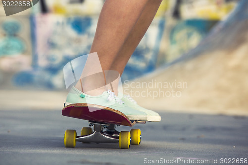 Image of Riding a skate