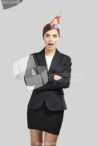 Image of Happy businesswoman