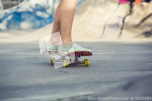 Image of Riding a skate