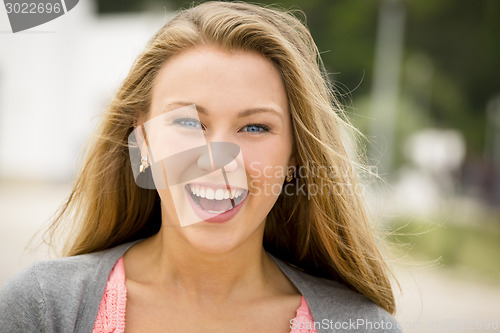 Image of Happy teenage girl