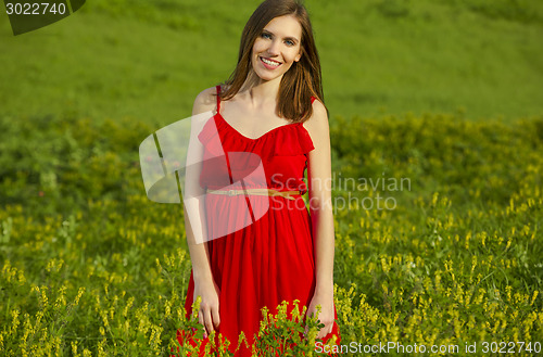 Image of Beauty in red