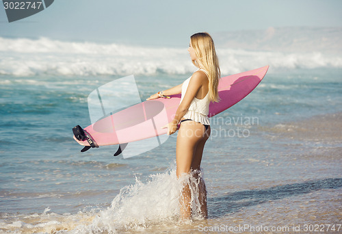 Image of Blode surfer Girl