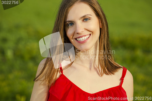 Image of Beauty in red