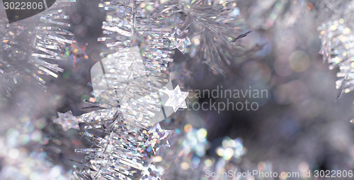 Image of Tinsel - Christmas decoration.