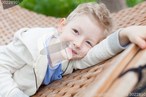 Image of resting kid
