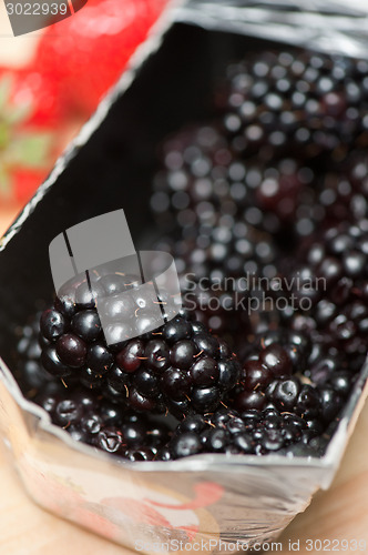 Image of Fresh ripe blackberries