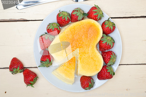 Image of heart cheesecake