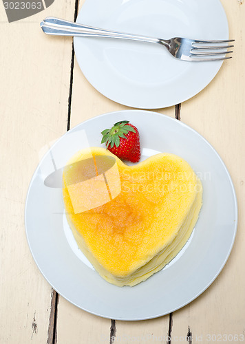 Image of heart cheesecake