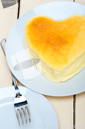 Image of heart cheesecake