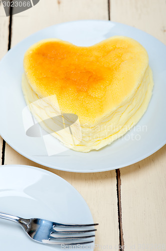 Image of heart cheesecake
