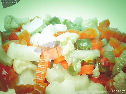 Image of Retro look Mixed vegetables