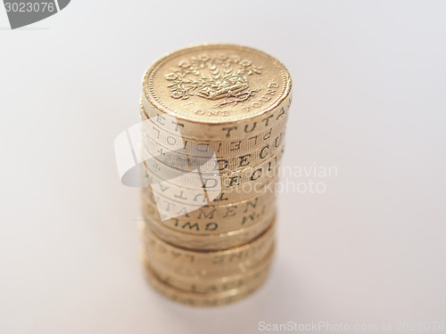 Image of Pound coin pile