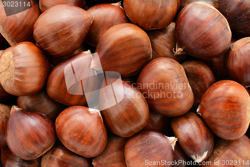Image of Sweet chestnuts background 