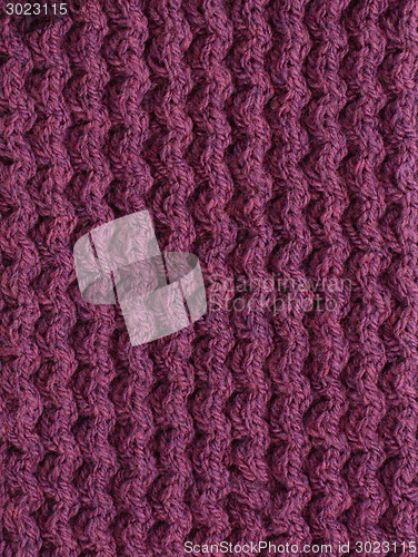 Image of Purple cable knitting stitch 