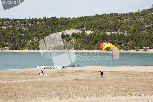 Image of Paragliding at landing