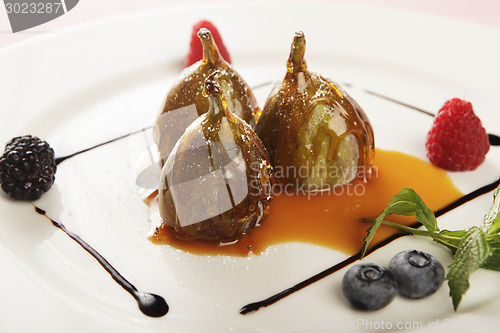 Image of caramelized figs on plate