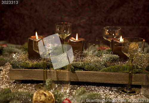 Image of christmas place setting 