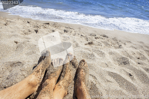 Image of Feet on the beach