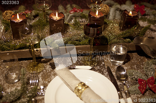 Image of christmas festively tiled