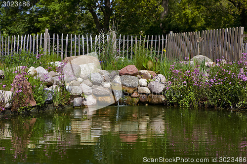 Image of artificial waterfall