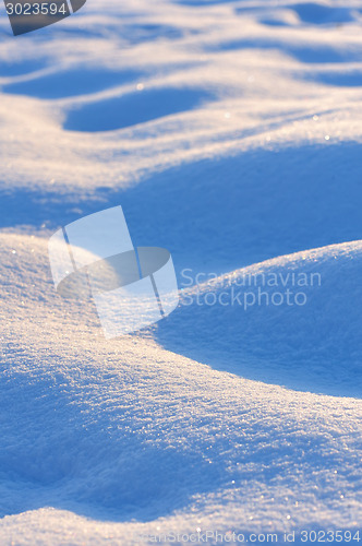 Image of macro waves of snow bumps