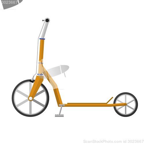 Image of Flat vector illustration of electrical scooter