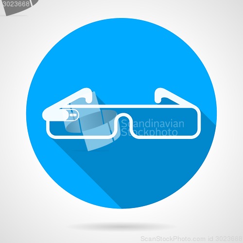 Image of Blue vector icon for smart glasses