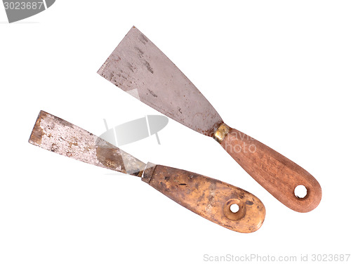 Image of Old dirty and rusty scraper 