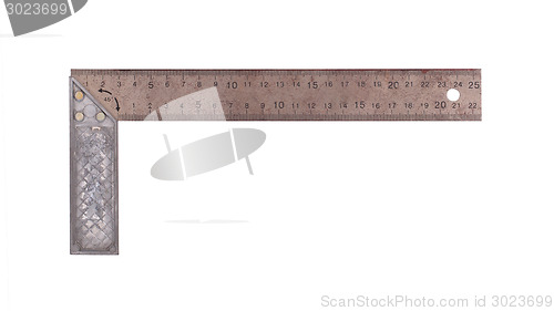 Image of Old metal angle on a white background