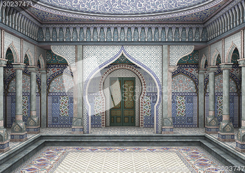 Image of 3d Illustration Oriental Palace