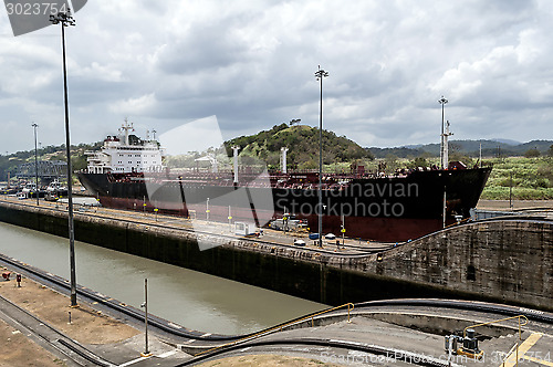 Image of Ship at the Panama Canal.