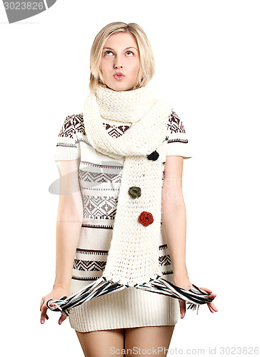 Image of Woman Waiting For Christmas